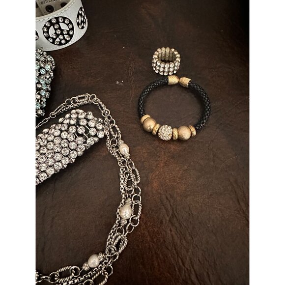 Gorgeous BLINGY lot of 6 assorted jewelry pieces - Picture 8 of 9